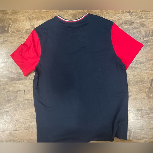 Men’s Tommy Hilfiger Red and Navy Blue Tshirt - Picture 3 of 3